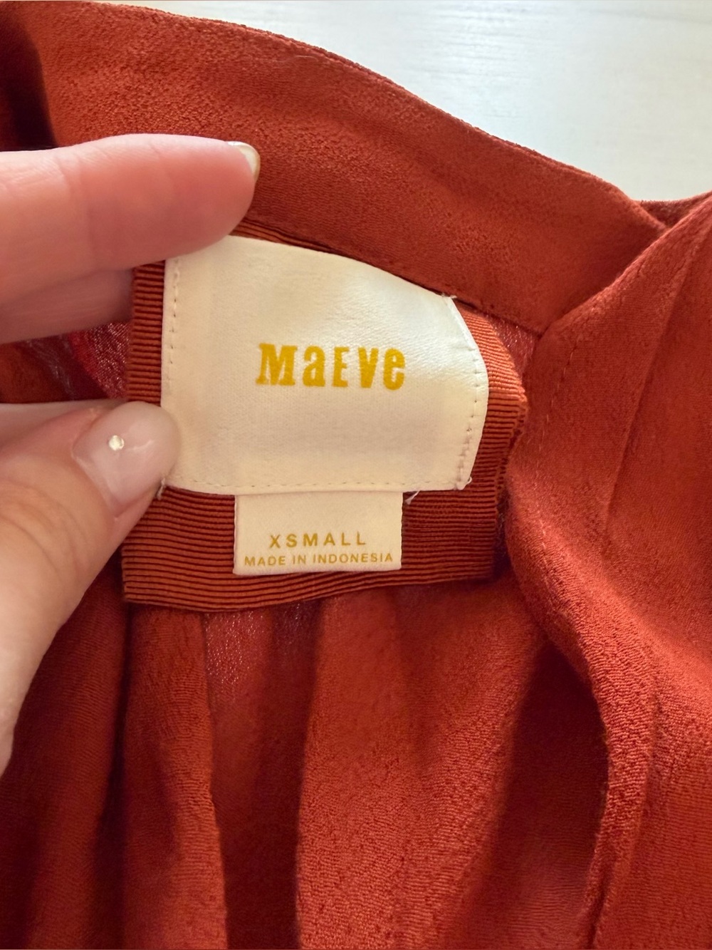 Maeve Women’s Burnt Orange Mini Dress - Picture 2 of 4